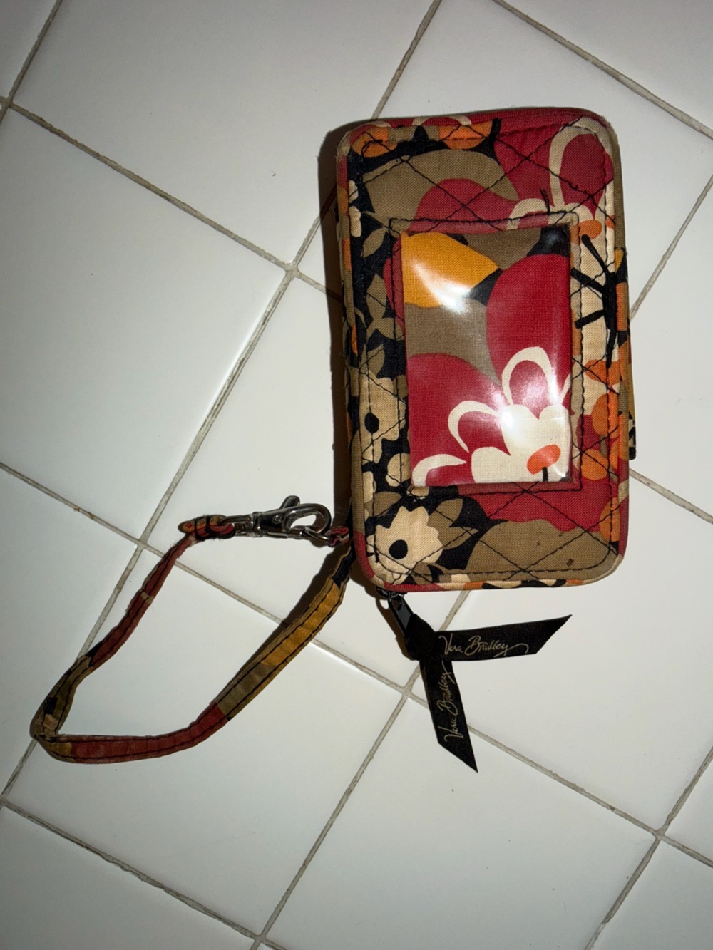 Vera Bradley Floral Wallet ID purse bag holder wristlet travel holiday gifts